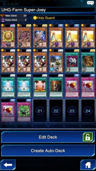 Unhappy Girl to farm Super Joey Lvl 40: deck recipe